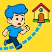 Mājas Dash Puzzle Zīmēt, lai glābtu ģimeni