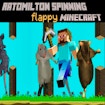 Ratomiltona vērpšanas Flappy Minecraft